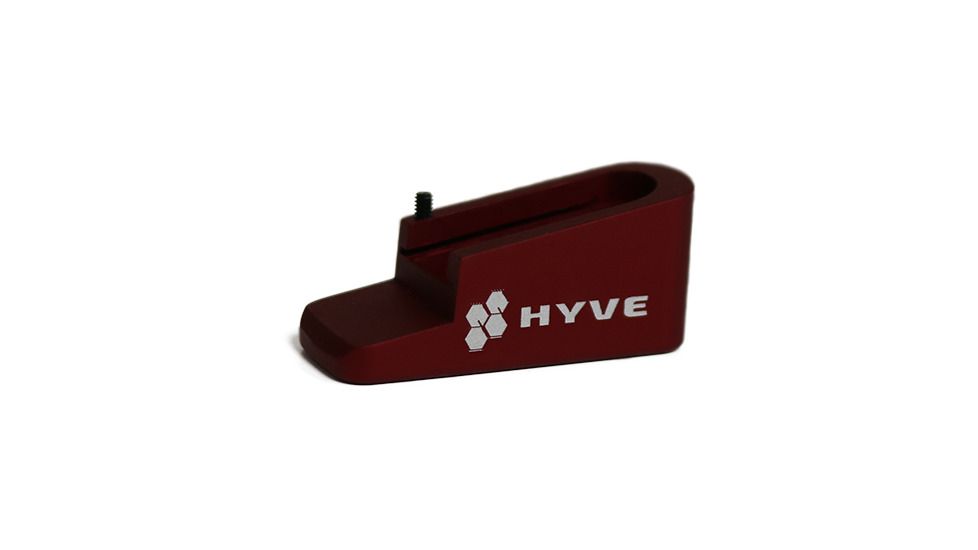 HYVE Technologies Magazine Extension Base Pad, Ruger LCP II, 1-Round, Red, LC2-E1-2