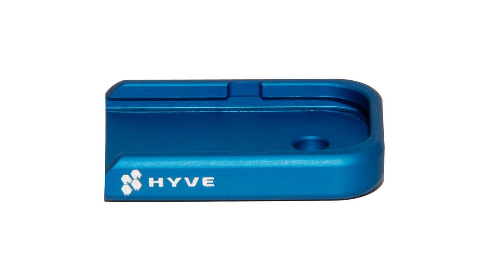 HYVE Technologies Small Magazine Base Pad, Glock 9mm/.40  cal/.357 Double Stack Magazines, Blue G19-MB-4