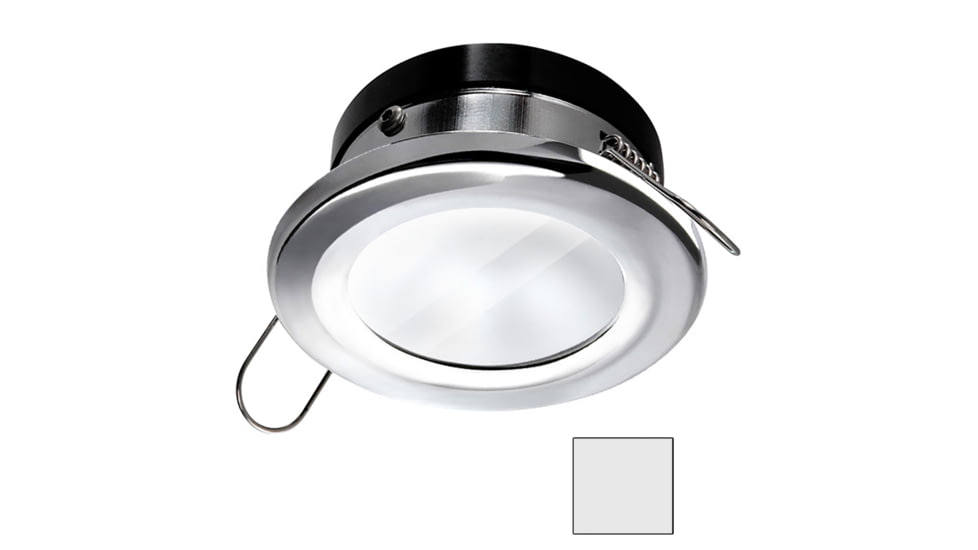 I2Systems Inc Apeiron A1110Z 4.5W LED Spring Round Mount Light, Cool White/Chrome Finish, A1110Z-11AAH