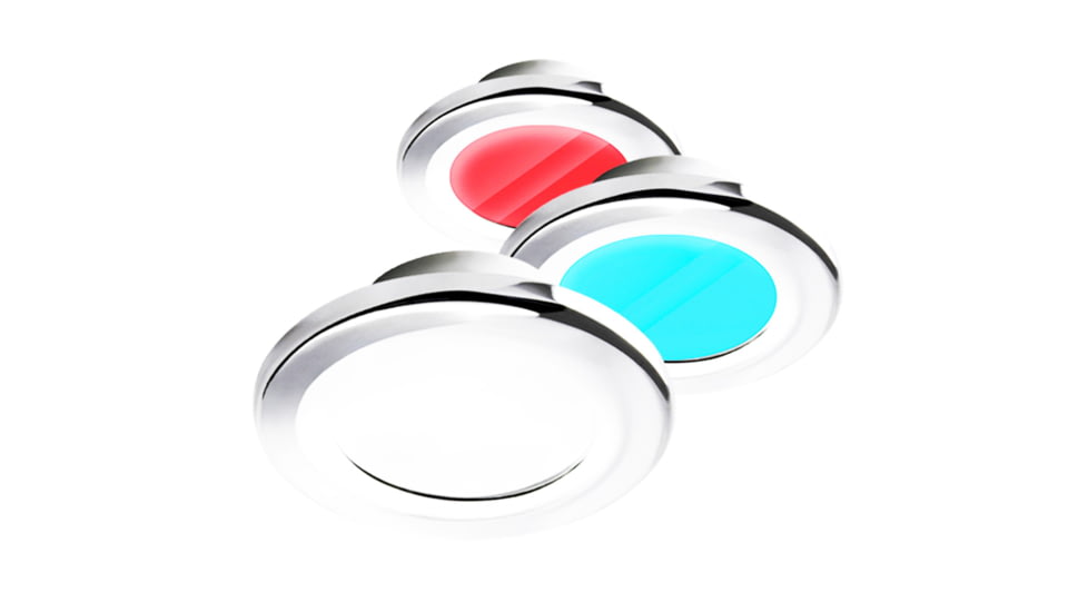 I2Systems Inc Apeiron A3120 Screw Mount LED Light, Red/Cool White/ Blue/ White Finish, A3120Z-31HAE