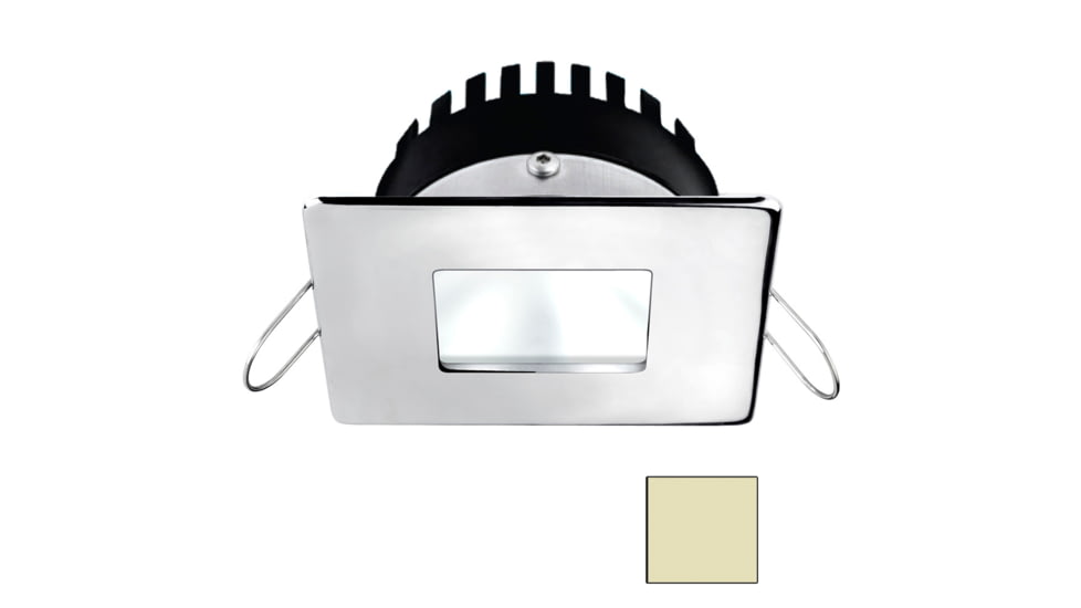 I2Systems Inc Apeiron A506 6W LED Spring Square/Square Mount Light, Warm White/Polished Chrome Finish, A506-14CBBR