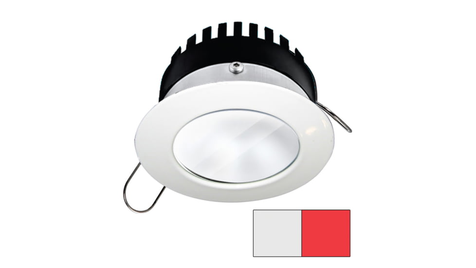 I2Systems Inc Apeiron PRO A506 6W LED Spring Mount Light, Round, Cool White /Red /White Finish, A506-31AAG-H