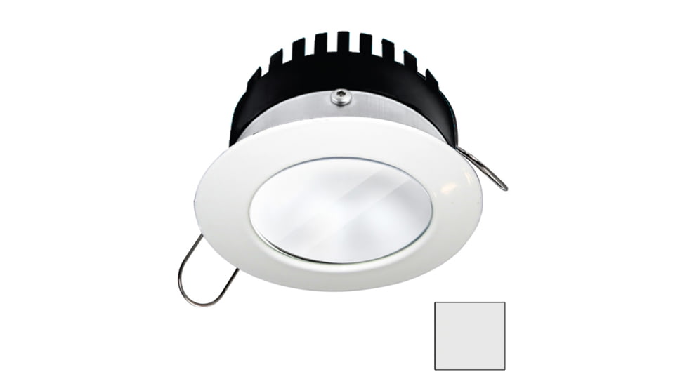 I2Systems Inc Apeiron PRO A506 6W LED Spring Mount Light, Round, Cool White/White Finish, A506-31AAG