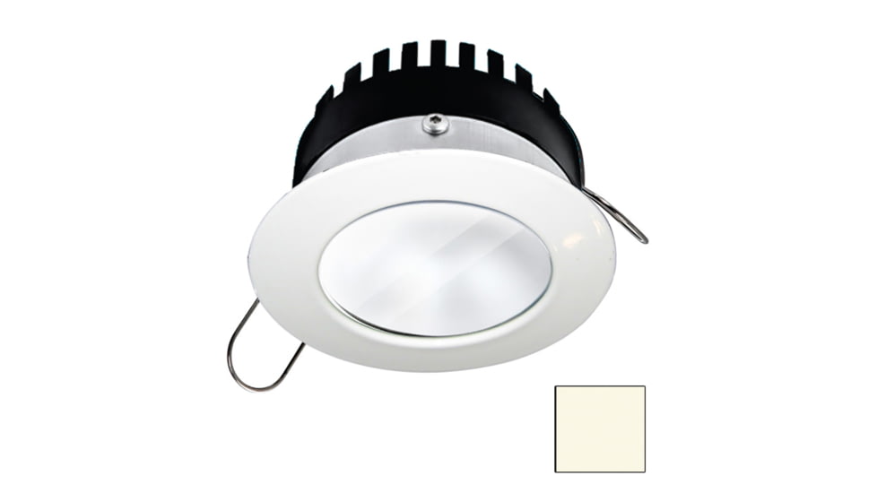 I2Systems Inc Apeiron PRO A506 6W LED Spring Mount Light, Round, Neutral White/White Finish, A506-31BBD