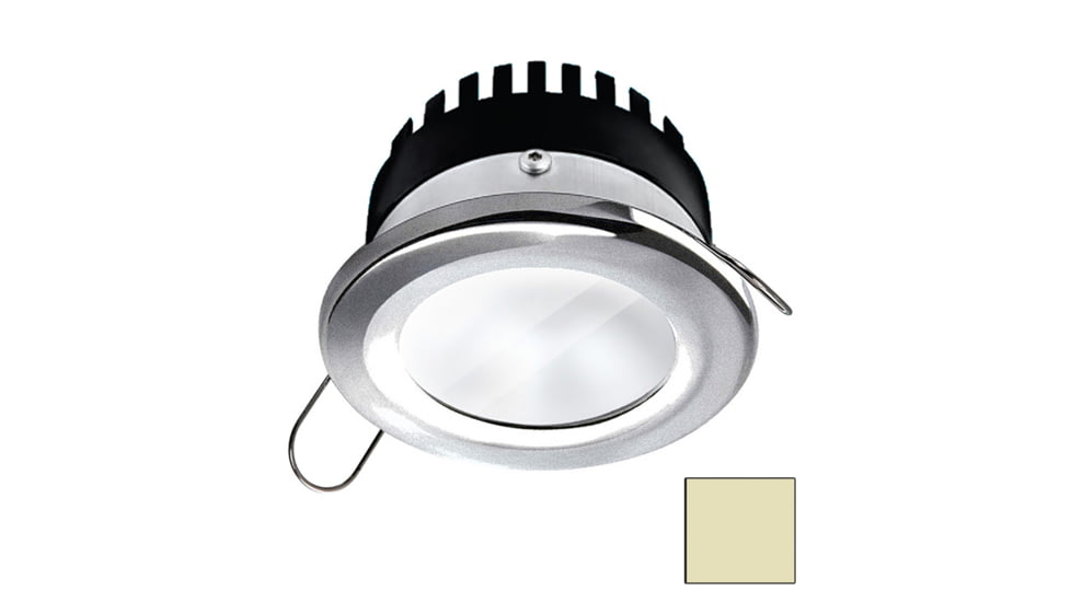I2Systems Inc Apeiron PRO A506 6W LED Spring Mount Light, Round, Warm White/Brushed Nickel Finish, A506-41CBBR