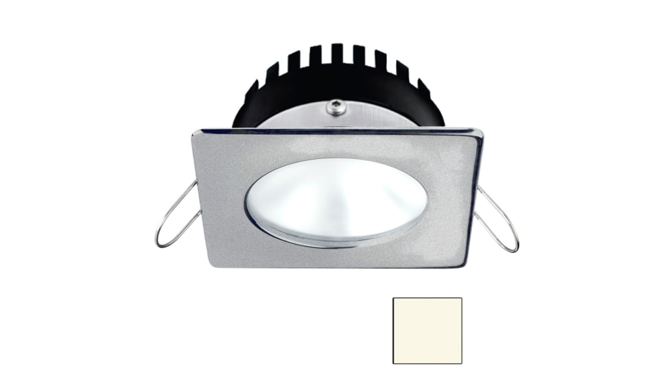 I2Systems Inc Apeiron PRO A506 6W LED Spring Mount Light, Square/Round, Neutral White/Brushed Nickel Finish, A506-42BBD