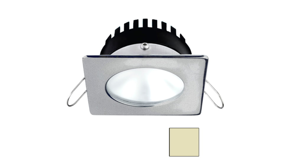 I2Systems Inc Apeiron PRO A506 6W LED Spring Mount Light, Square/Round, Warm White/Brushed Nickel Finish, A506-42CBBR