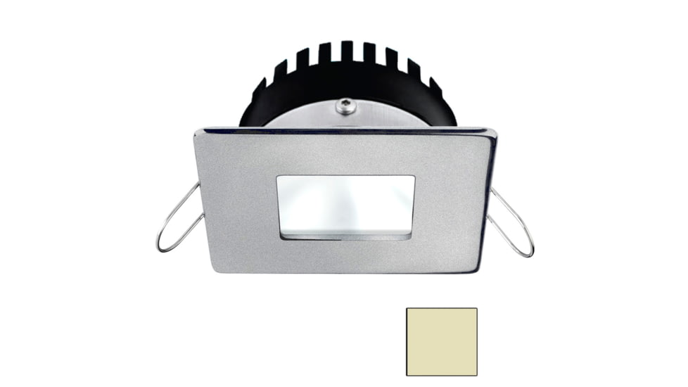 I2Systems Inc Apeiron PRO A506 6W LED Spring Mount Light, Square/Square, Warm White/Brushed Nickel Finish, A506-44CBBR