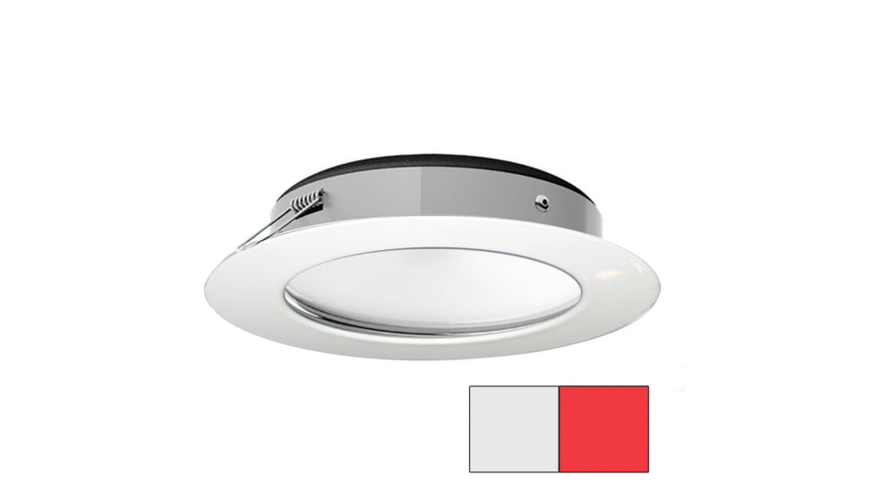 I2Systems Inc Apeiron Pro XL A526 6W LED Spring Mount Light, Cool White/Red/White Finish, A526-31AAG-H