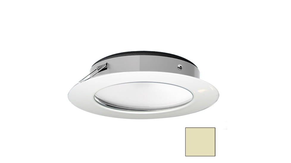 I2Systems Inc Apeiron Pro XL A526 6W LED Spring Mount Light, Warm White/White Finish, A526-31CBBR