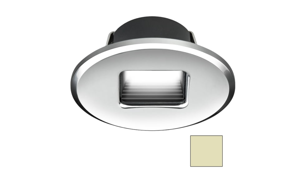 I2Systems Inc Ember E1150Z Snap-In LED Oval Light, Polished Chrome/ Warm White Light, E1150Z-13CAB