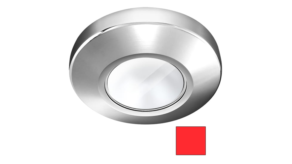 I2Systems Inc Profile P1100 1.5W LED Surface Mount Light, Red/Chrome Finish, P1100Z-11H