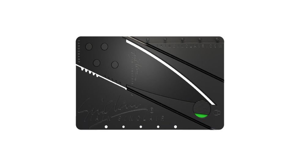 Iain Sinclair Cardsharp 2 Credit Card Knife, Black ISCSNB