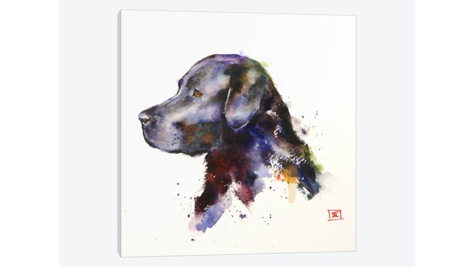 iCanvas Dog by Dean Crouser Canvas Print, Multi, 26x26x0.75 DCR75-1PC3-26x26