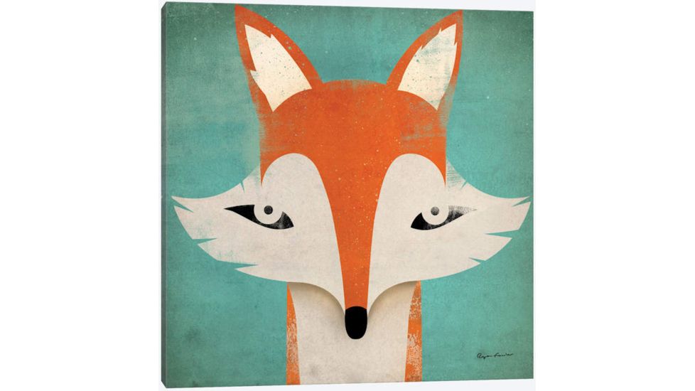 iCanvas Fox By Ryan Fowler Canvas Print, Multi, 37x37x0.75 WAC1128-1PC3-37x37