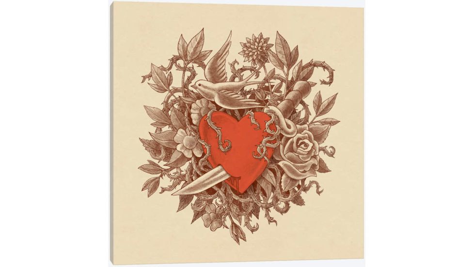 iCanvas Heart of Thorns by Terry Fan Canvas Print, Multi, 37x37x0.75 TFN108-1PC3-37x37