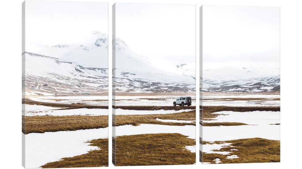iCanvas Defender Meets Iceland by Christopher Kerksieck Canvas Print, Multi, 40 x 60 CKE45-3PC3-60x40