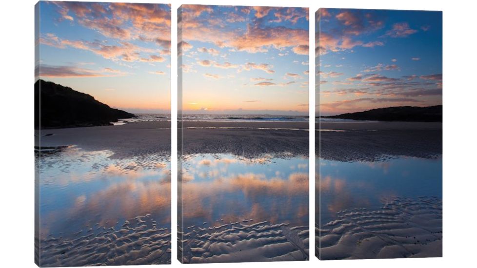 iCanvas Evening Reflection I, False Bay, Connemara, County Galway, Connacht Province, Republic Of Ireland by Gareth McCormack Canvas Print, Multi, 40 x 60 GAR39-3PC3-60x40
