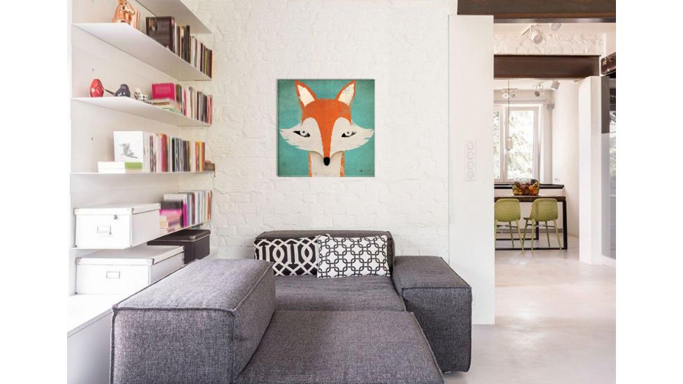 iCanvas Fox By Ryan Fowler Canvas Print, Multi, 37x37x0.75 WAC1128-1PC3-37x37