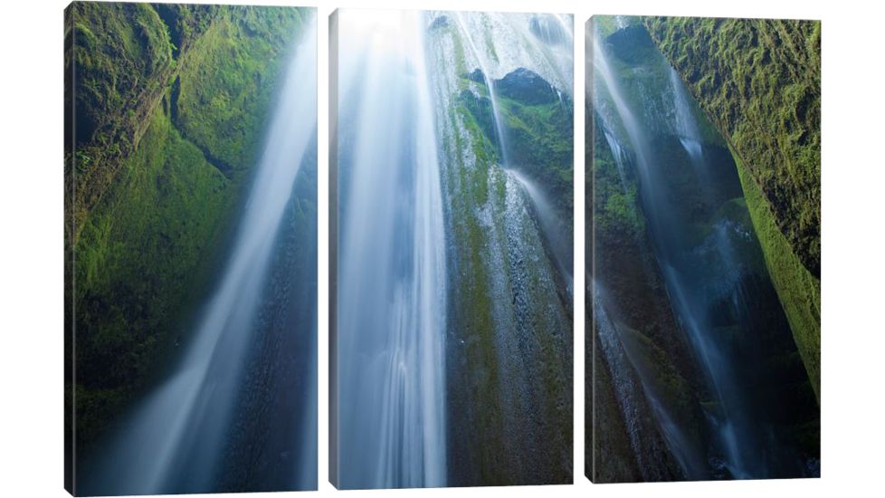 iCanvas Gljufrafoss, Seljaland, Sudurland, Iceland by Gareth McCormack Canvas Print, Multi, 40 x 60 GAR46-3PC3-60x40