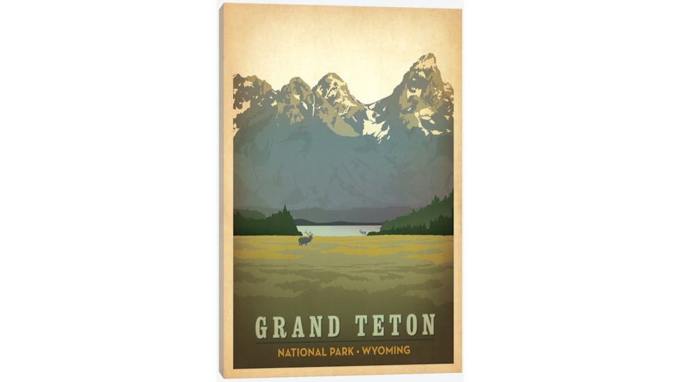 iCanvas Grand Teton National Park, Wyoming by Anderson Design Group Canvas Print, Multi, 40x26x0.75 ADG75-1PC3-40x26