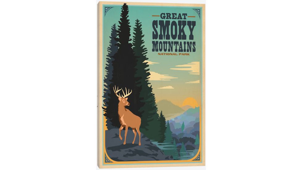 iCanvas Great Smokey Mountains ll by Anderson Design Group Canvas Print, Multi, 40x26x0.75 ADG73-1PC3-40x26