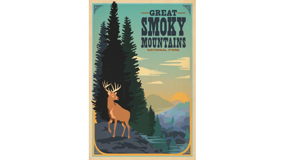 iCanvas Great Smokey Mountains ll by Anderson Design Group Canvas Print, Multi, 40x26x0.75 ADG73-1PC3-40x26