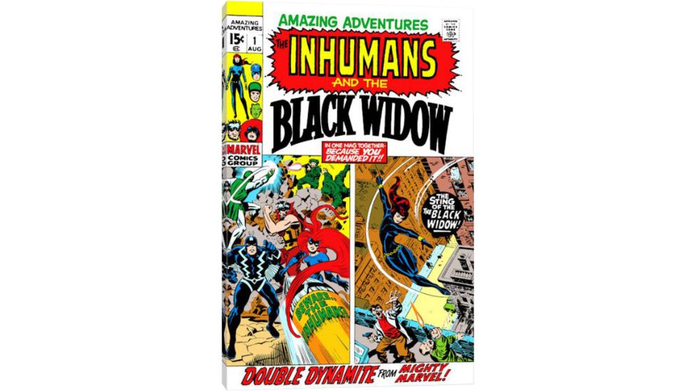 iCanvas Marvel Comic Book Black Widow Issue Cover 1 by Marvel Comics Canvas Print, 26 x 18 MRV1-1PC3-26x18
