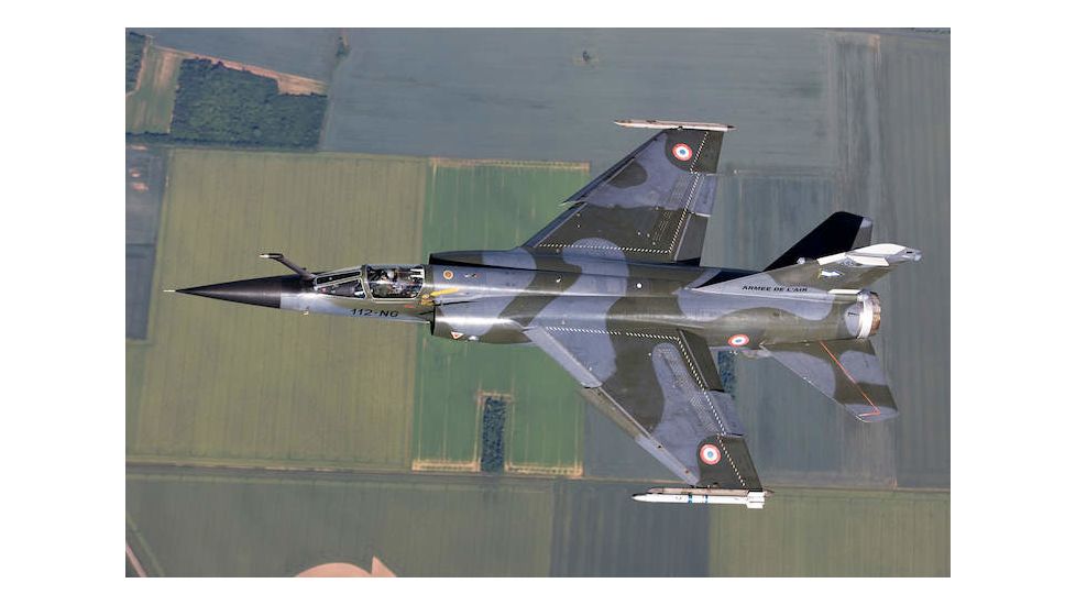 iCanvas Mirage F1CR Of The French Air Force Over France by Stocktrek Images Canvas Print, Multi, 18x12 TRK259-1PC3-18x12