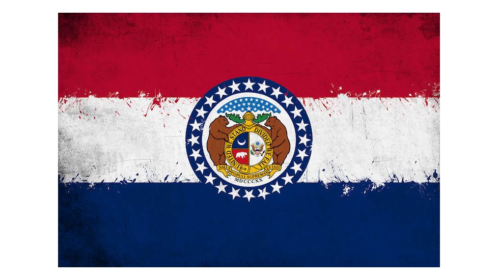 iCanvas Missouri Flag, Grunge Painted Canvas Print, Multi, 40x26x0.75 FLG671-1PC3-40x26