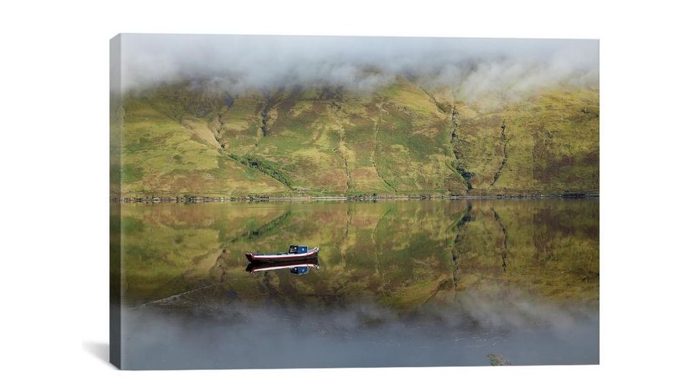 iCanvas Misty Reflection, Killary Harbour, Connemara, County Mayo, Connacht Province, Republic Of Ireland by Gareth McCormack Canvas Print, Multi, 12 x 18 GAR60-1PC3-18x12