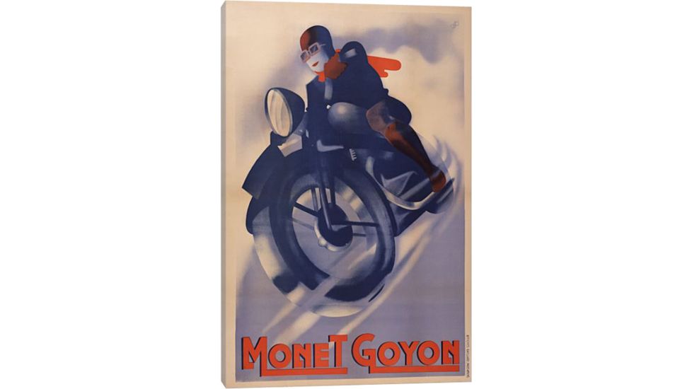 iCanvas Monet Goyon - Vintage Ad Poster Artist Canvas Print, 18 x 12 5326-1PC3-18x12
