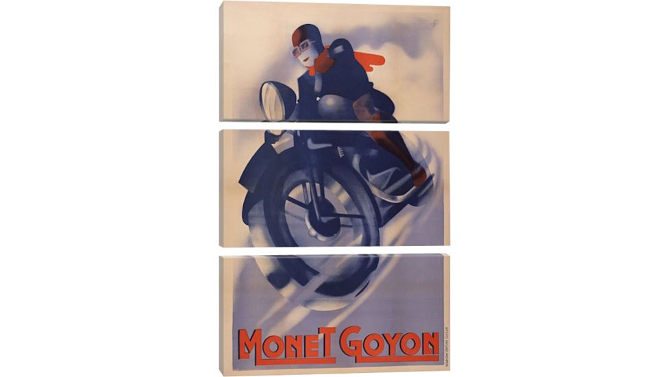 iCanvas Monet Goyon - Vintage Ad Poster Artist Canvas Print, 60 x 40 5326-3PC3-60x40