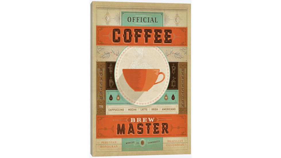 iCanvas Official Brew Master by Anderson Design Group Canvas Print, Multi, 40x26x0.75 ADG266-1PC3-40x26