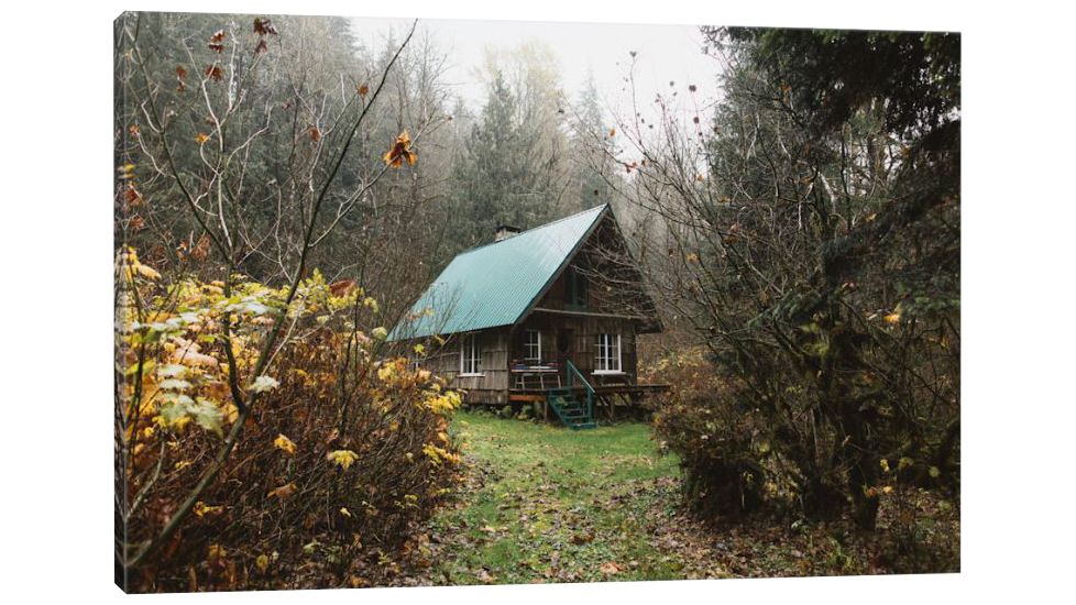 iCanvas Skykomish Ski Cabin by Christopher Kerksieck Canvas,26x18, 18 x 26 CKE29-1PC3-26x18