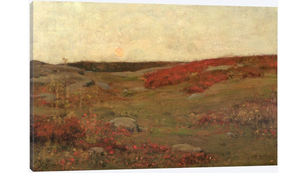 iCanvas Sunrise, Autumn, c.1885 by Childe Hassam Canvas Print, Multi, 26x40x0.75 BMN2144-1PC3-40x26