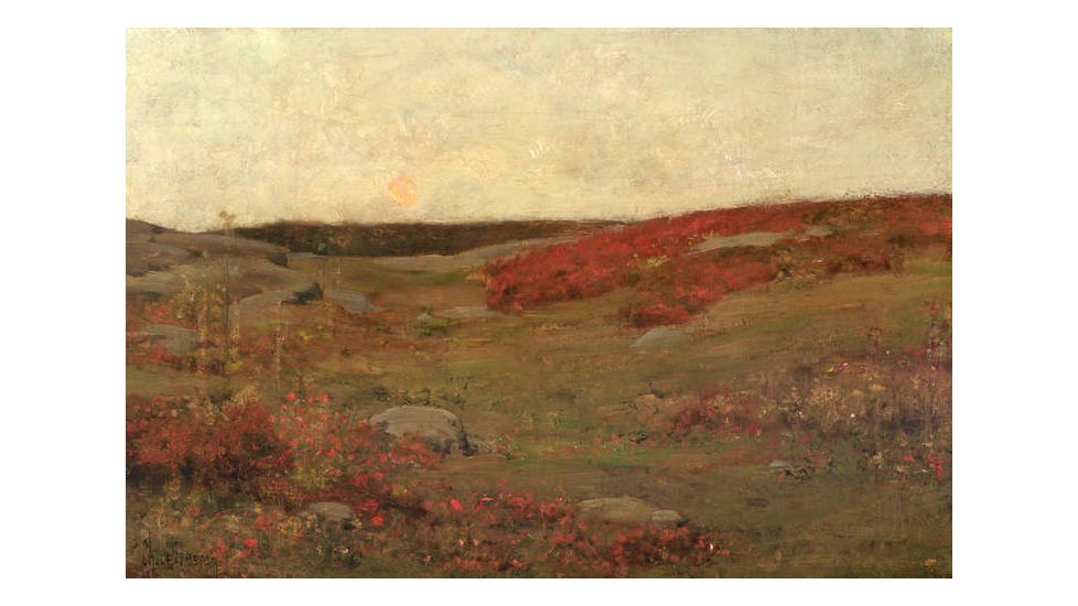 iCanvas Sunrise, Autumn, c.1885 by Childe Hassam Canvas Print, Multi, 26x40x0.75 BMN2144-1PC3-40x26