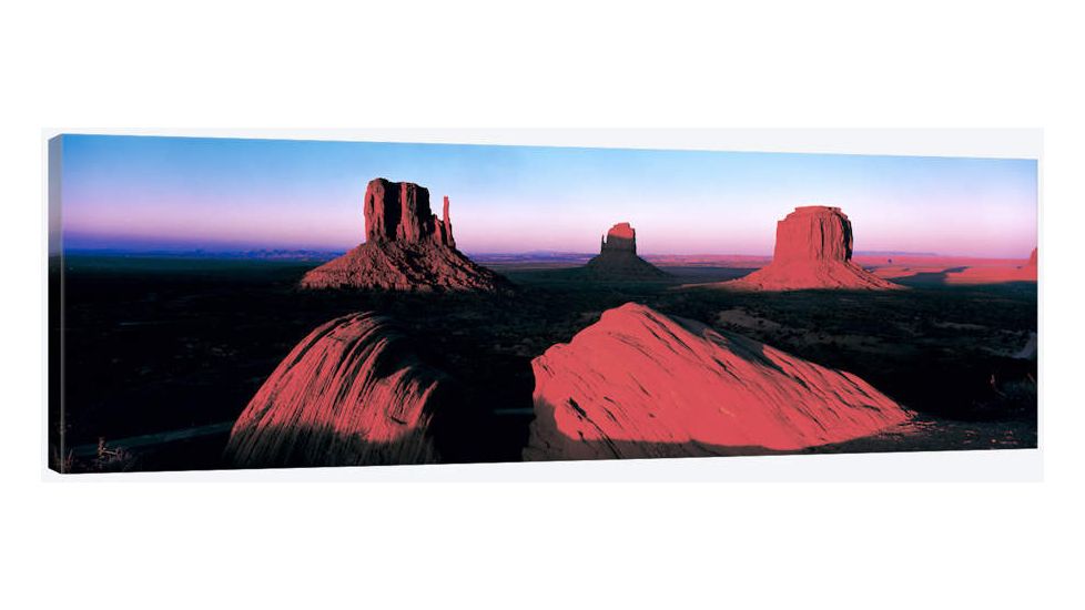 iCanvas Sunset At Monument Valley Tribal Park, Utah, USA, Multi, 60x20x0.75 PIM142-1PC3-60x20