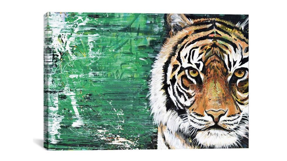 iCanvas Tiger by Piero Manrique Canvas Print, Multi, 12 x 18 PIE59-1PC3-18x12