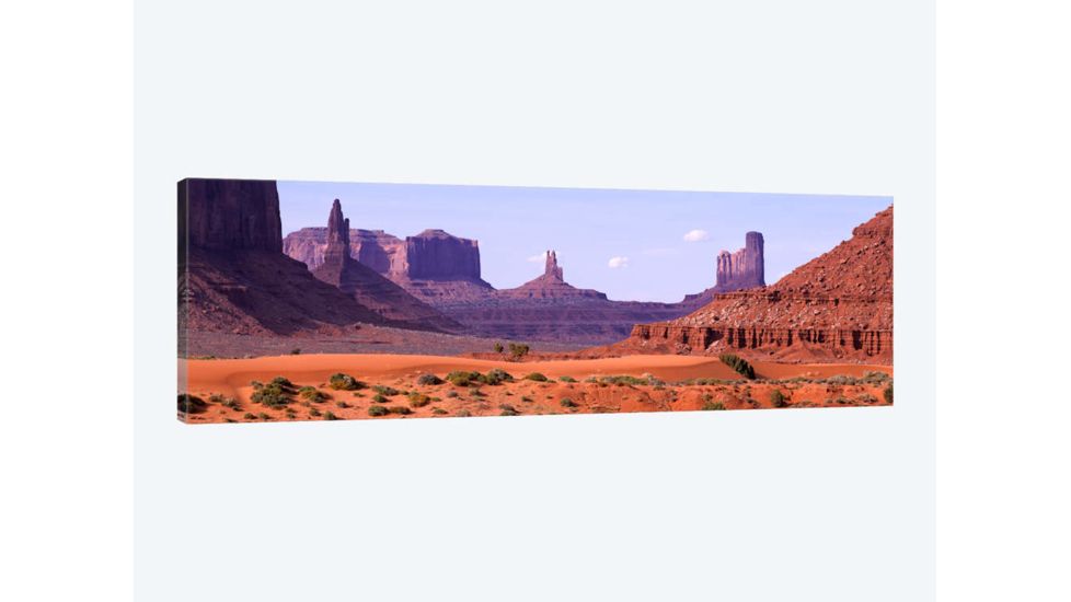 iCanvas View To Northwest From 1st Marker In The Valley, Monument Valley, Arizona, USA, Multi, 48x16x0.75 3P PIM727-3PC3-48x16