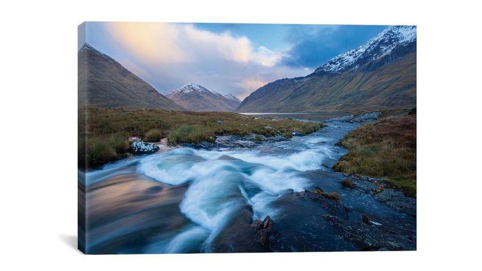 iCanvas Winter Sunset, Glencullen River, County Mayo, Connacht Province, Republic Of Ireland by Gareth McCormack Canvas Print, Multi, 12 x 18 GAR103-1PC3-18x12