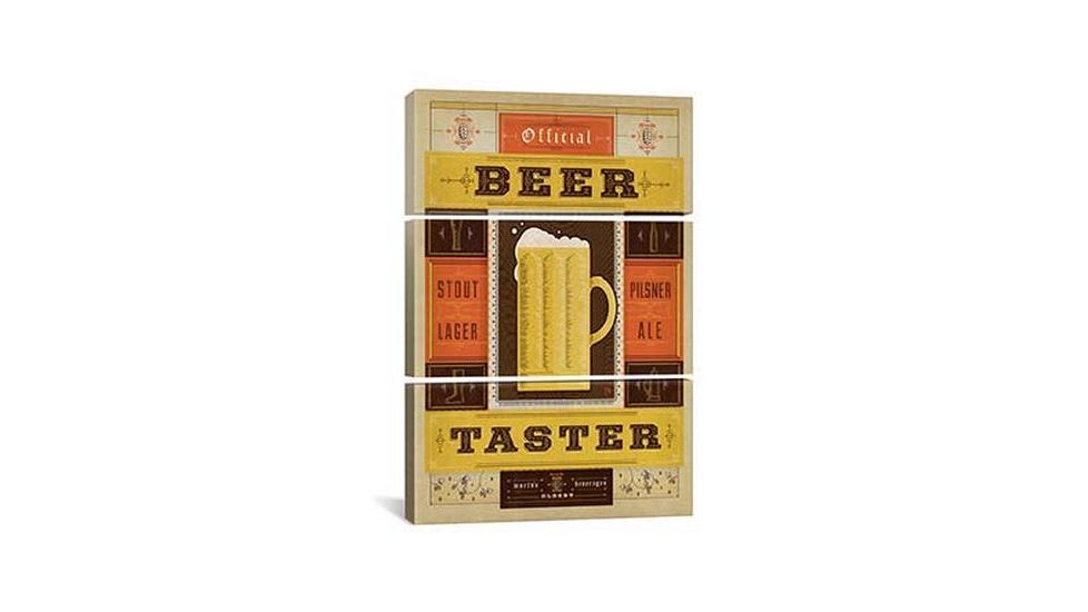 iCanvas Official Beer Taster by Anderson Design Group Print, Multi, 60x40x0.75, 3P ADG265-3PC3-60x40
