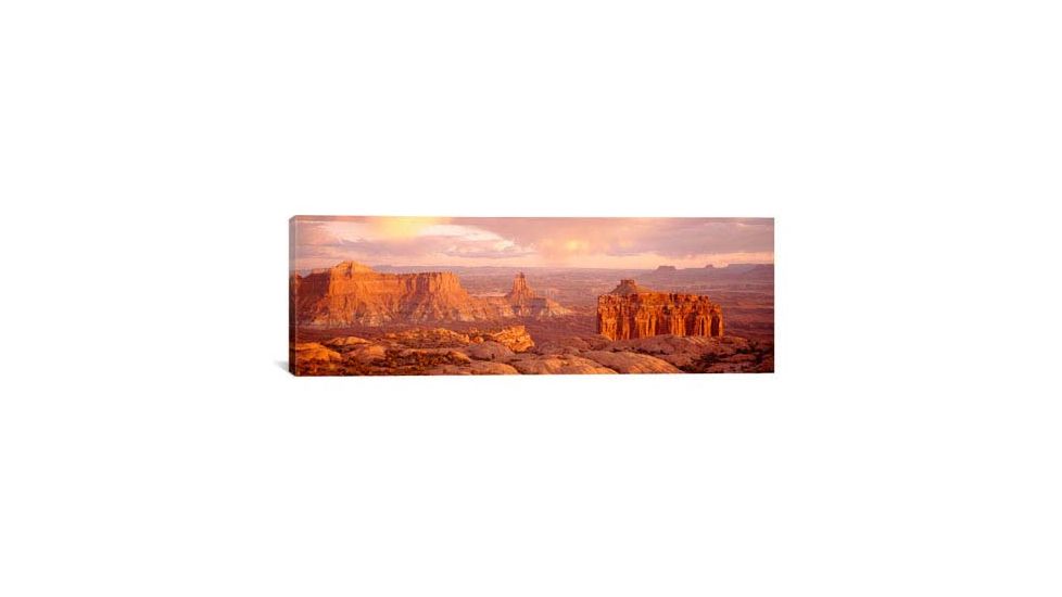 iCanvas Rock formations on a landscape, Canyonlands National Park, Utah, USA, Multi, 36x12x0.75 PIM2258-1PC3-36x12