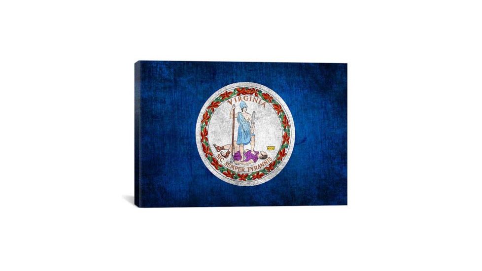 iCanvas Virginia Flag, Wood Canvas Print, Multi, 26x18x0.75 FLG483-1PC3-26x18
