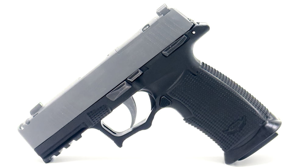 USED Icarus Precision Air Polymer X MACRO Grip Module, Manual Safety, Thumb Ledge, Left Hand, Black, IP252811, EDEMO2, Condition Like New, Inspect and Rebox