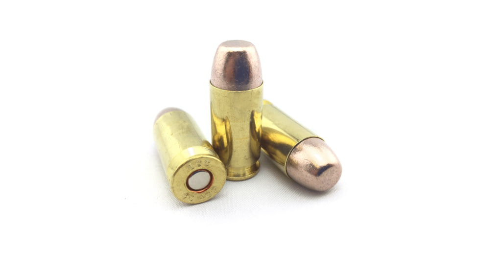 ICC Ammo Gold Elite .45 ACP 155 Grain Frangible Flat Point Brass Pistol Ammo, 50 Rounds, 045-155XFP-B