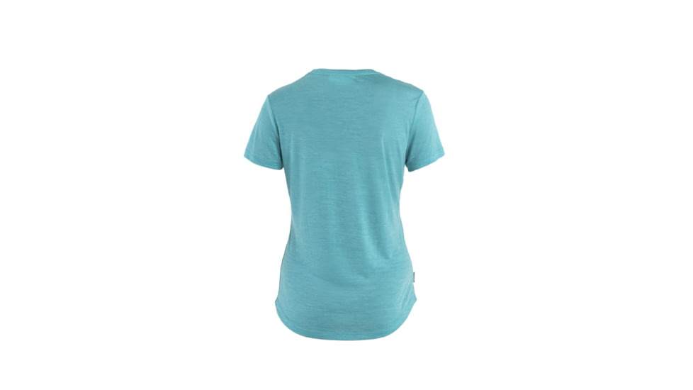Icebreaker 125 Cool-Lite Sphere II Short Sleeve Tee Peak T-Shirt - Womens, Flux Green Heather, Small, IB0A56SP873S