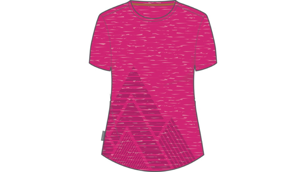 Icebreaker 125 Cool-Lite Sphere II Short Sleeve Tee Peak T-Shirt - Women's, Tempo Heather, Extra Small, IB0A56SP943XS