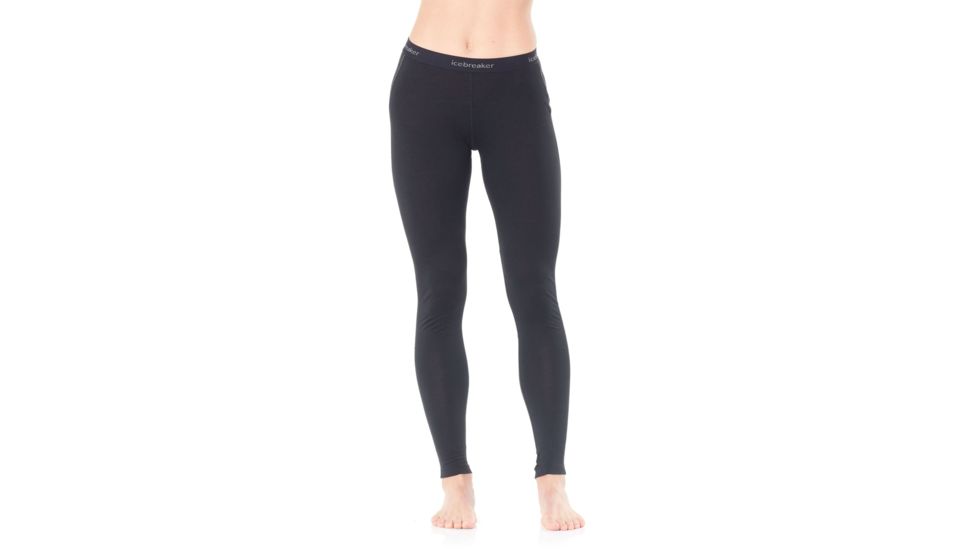Icebreaker 150 Zone Leggings - Womens, Black/Mineral, Extra Small, 104334-001-XS