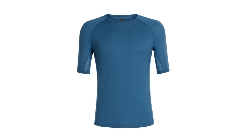 Icebreaker 150 Zone Short Sleeve Crew, Mens, Thunder/Monsoon, Large, 104346402L
